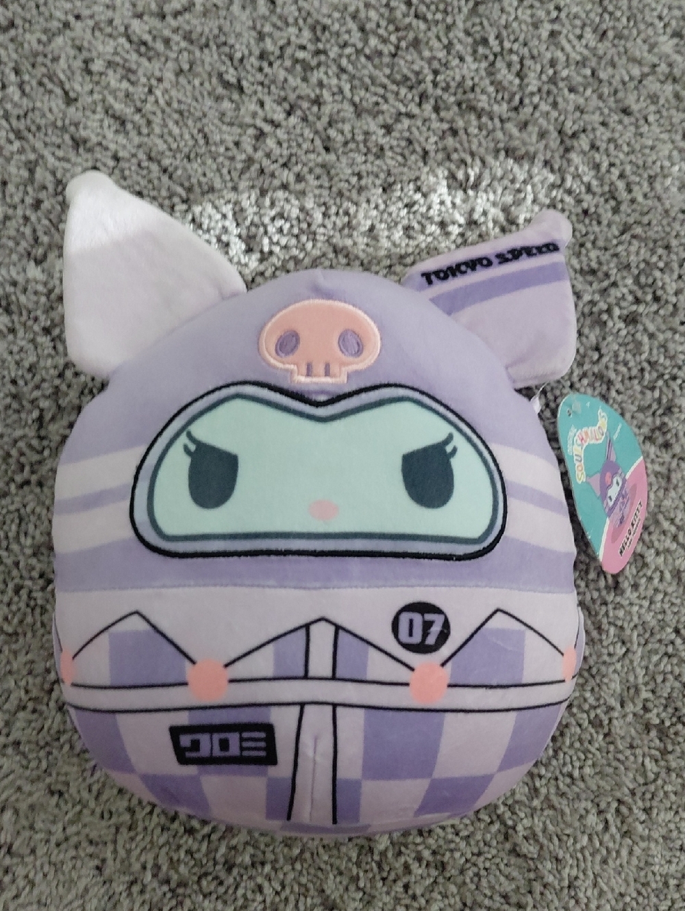 Squishmallow Kuromi Plush Round Pillow Plush